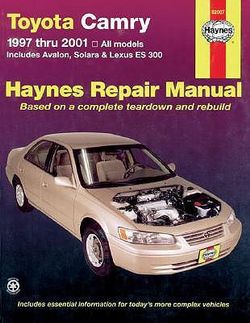 Toyota Camry (97-01) covering Solara (99-01), Avalon (97-01), & Lexus ES 300 (97-01) Haynes Repair Manual (USA)