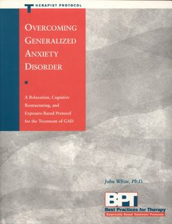 Overcoming Generalized Anxiety Disorder