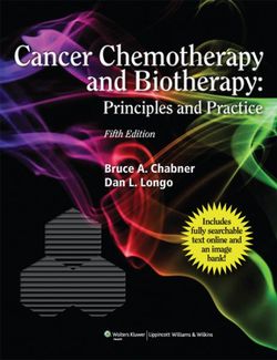 Cancer Chemotherapy and Biotherapy