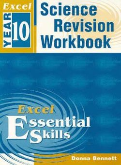 Excel Year 10 Science Revision Workbook