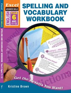 Spelling and Vocabulary Skills Workbook