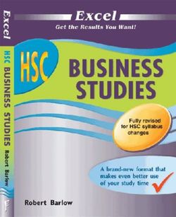 Excel HSC - Business Studies Study Guide