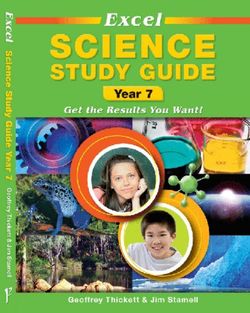 Excel Science Study Guide Year 7