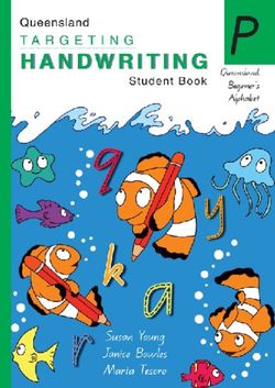 QLD Targeting Handwriting Prep 