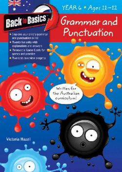 Back to Basics - Grammar and Punctuation Year 6