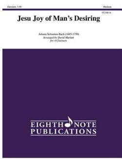 Jesu Joy of Man's Desiring