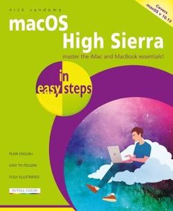 MacOS High Sierra in Easy Steps