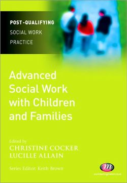 Advanced Social Work with Children and Families