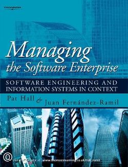 Managing the Software Enterprise