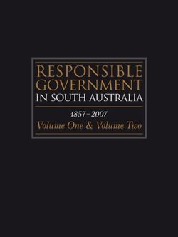 Responsible Government in South Australia