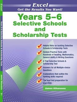 Excel Test Skills - Selective Schools and Scholarship Tests