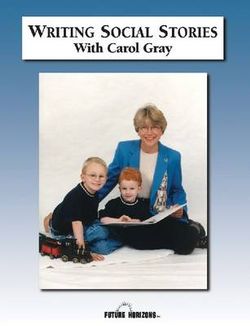 Writing Social Stories with Carol Gray