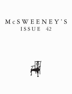 Mcsweeney's Issue 42