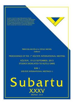 Proceedings of the 1st Kultepe International Meeting. Kultepe, September 19-23 2013