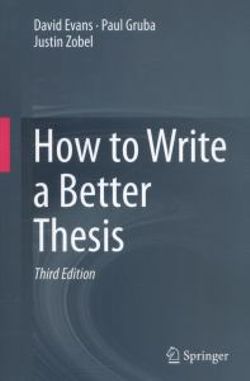 How to Write a Better Thesis