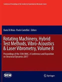 Rotating Machinery, Hybrid Test Methods, Vibro-Acoustics & Laser Vibrometry, Volume 8