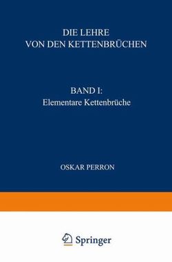 Die Lehre Von Den Kettenbrüchen