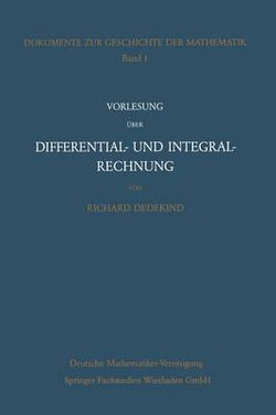 Vorlesung ueber Differential- und Integralrechnung 1861/62