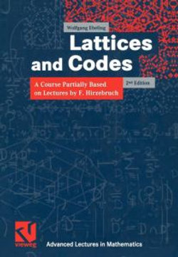 Lattices and Codes