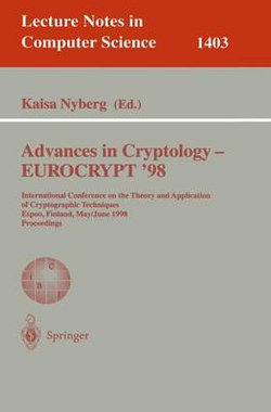 Advances in Cryptology - EUROCRYPT '98