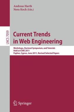 Current Trends in Web Engineering