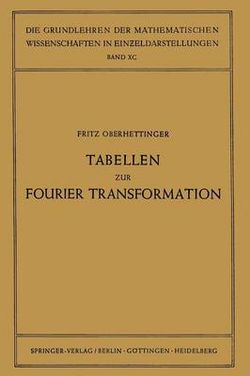 Tabellen zur Fourier Transformation