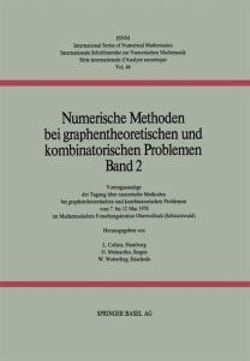 Numerische Methoden bei graphentheoretischen und kombinatorischen Problemen