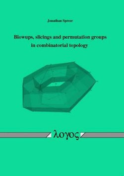 Blowups, Slicings and Permutation Groups in Combinatorial Topology