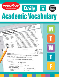 Daily Academic Vocabulary Grade 3