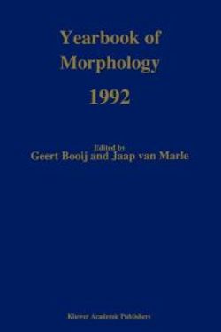 Yearbook of Morphology 1992