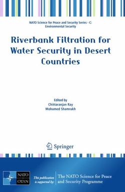 Riverbank Filtration for Water Security in Desert Countries