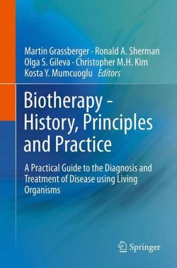 Biotherapy - History, Principles and Practice