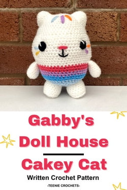 Gabby's Doll House Cakey Cat - Written Crochet Pattern