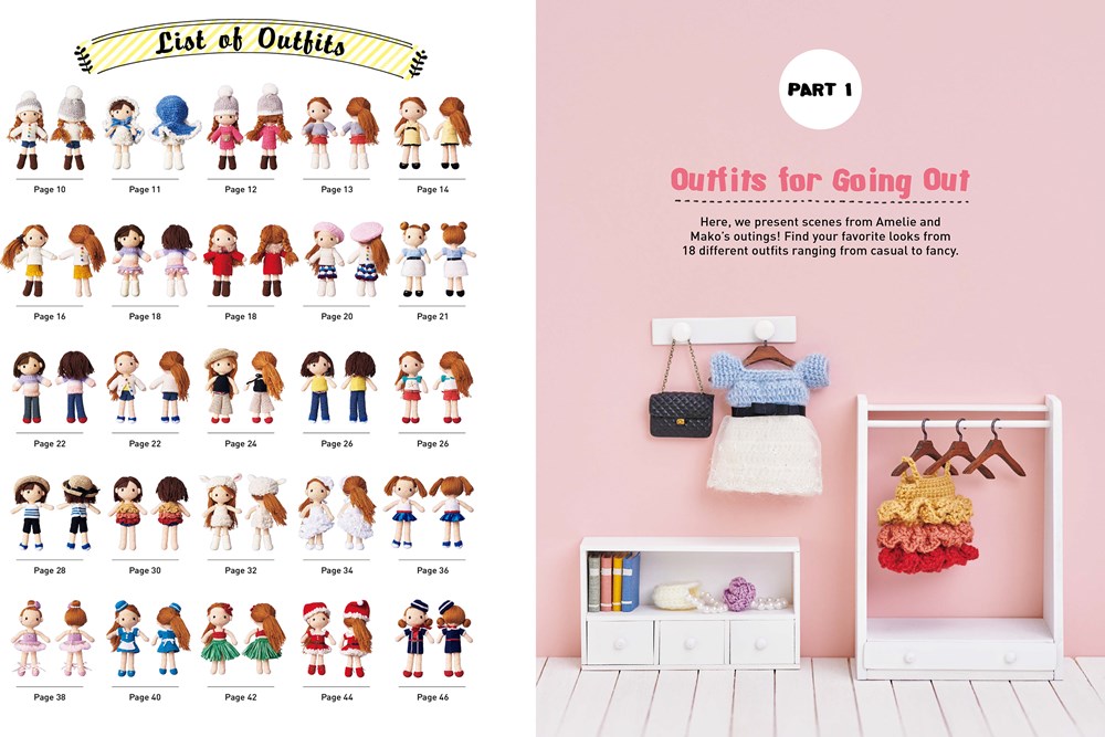 Crochet Cute Dolls with Mix-and-Match Outfits: 66 Adorable Amigurumi  Patterns: Miya: 9780804854511: : Books