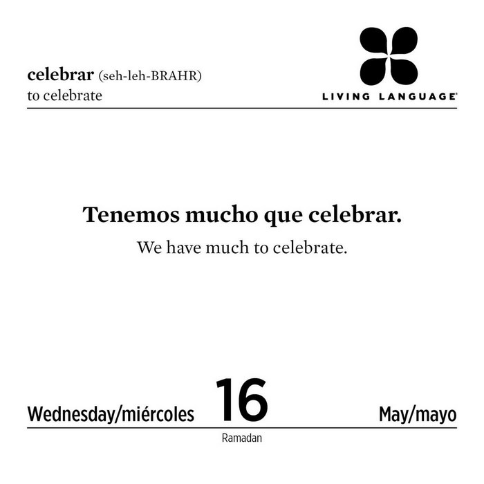 Living Language Spanish 2018 DaytoDay Calendar Angus & Robertson