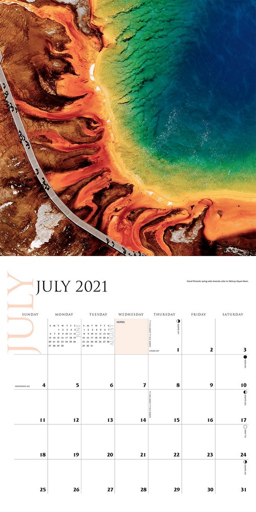 2021 Yellowstone National Park Wall Calendar | Angus & Robertson